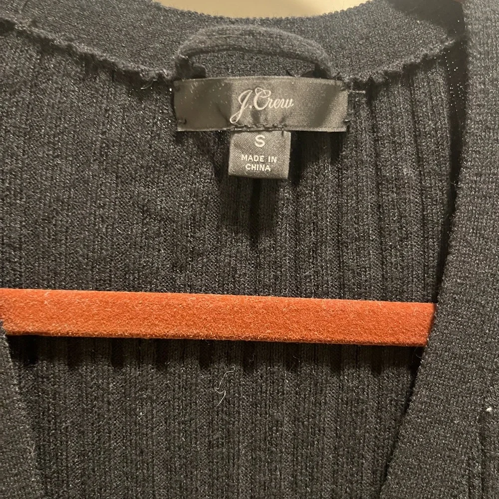 J.Crew Ribbed V-neck Sweater Dress - Picture 3 of 6